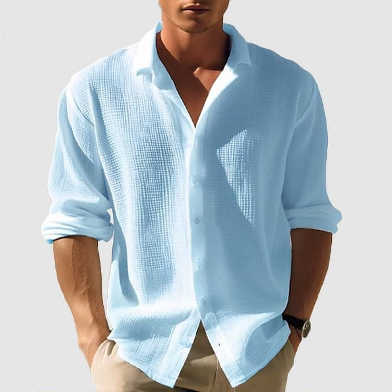 William - Men's Lightweight Button-Up Shirt