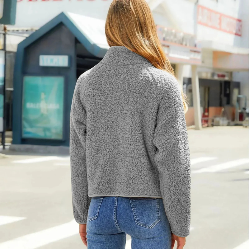 Elaraa | Quilted Warm Long-Sleeve Jacket for Women