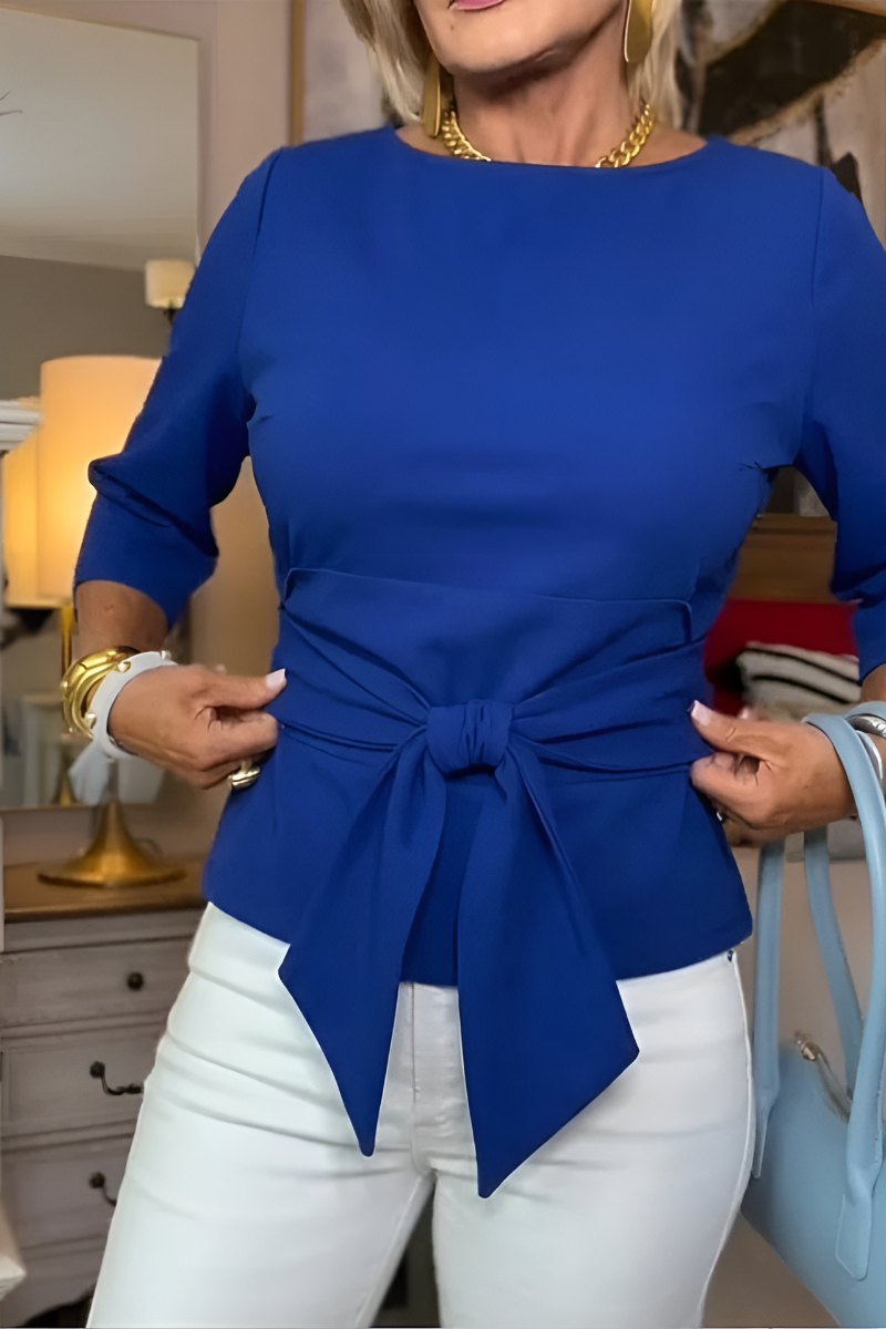 Dara |  Flattering Top With A Tie-Waist Detail