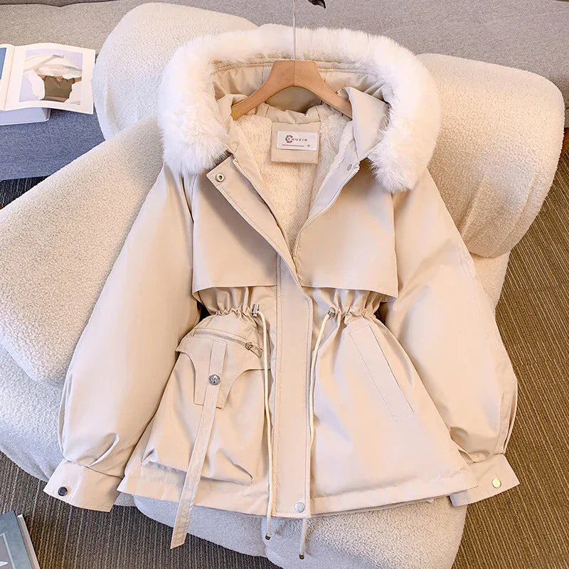 Isabella - Cozy Women’s Parka Jacket with Fur Hood