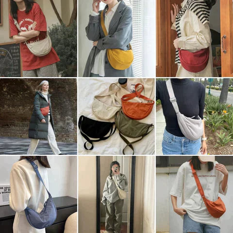 Lailah | Slim Curved Shoulder Bag for Women