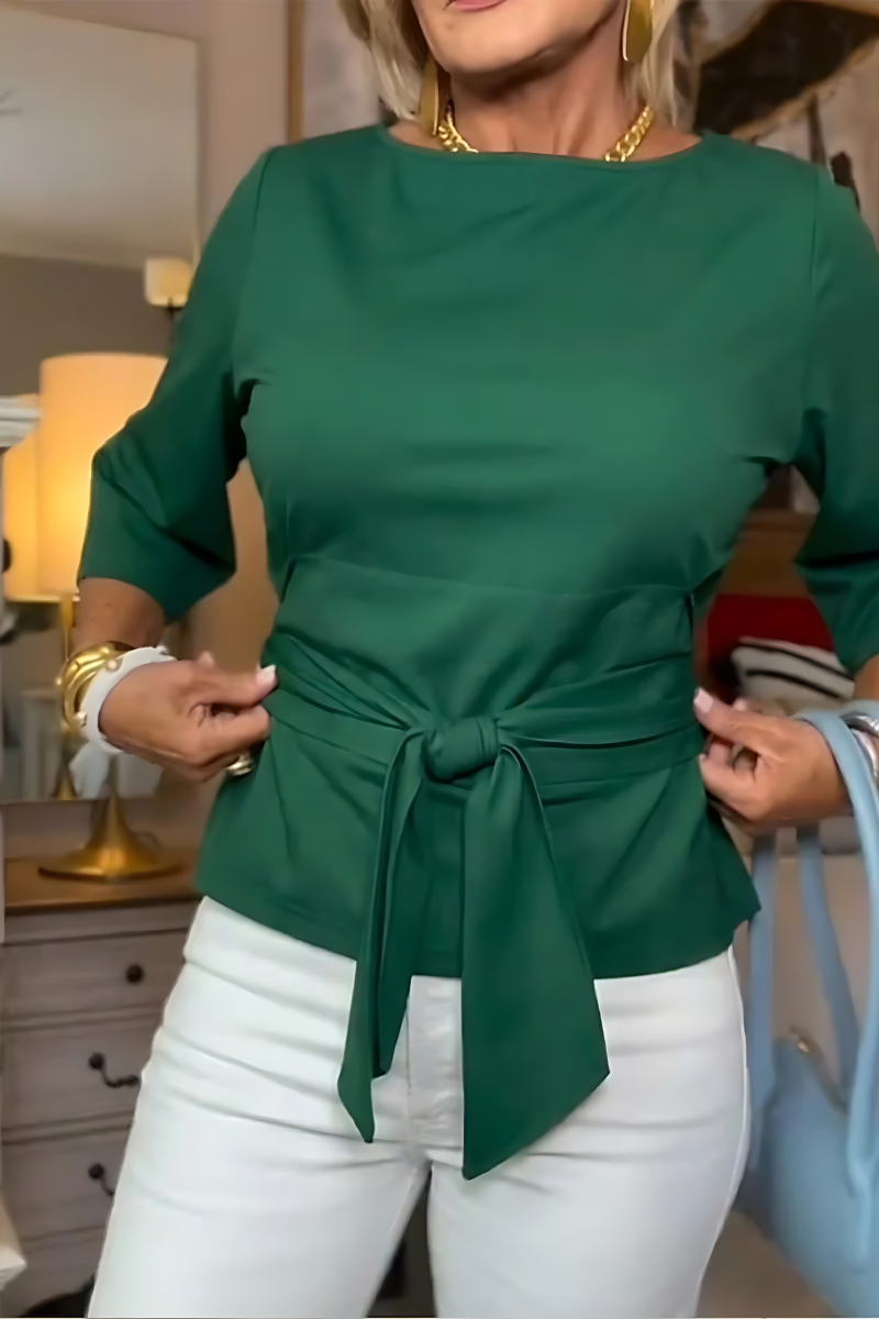 Dara |  Flattering Top With A Tie-Waist Detail