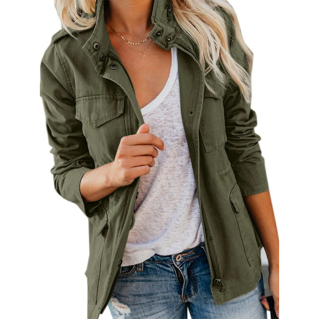 Makena | Modern Chic Jacket With Zipper for Women