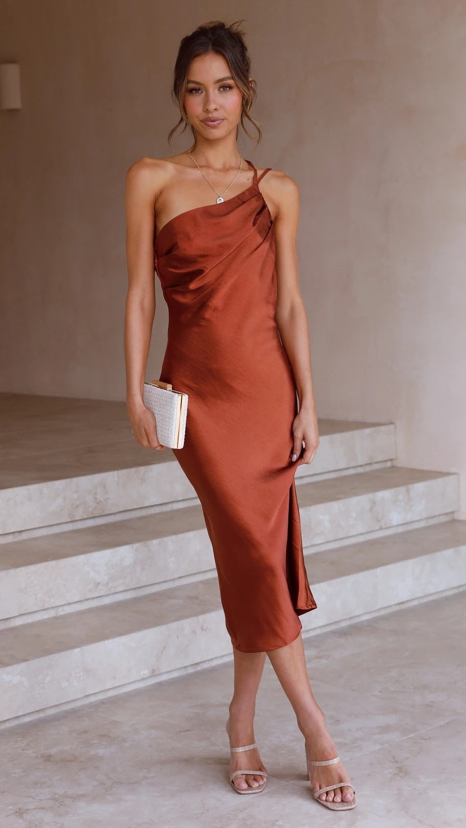Lesly | Elegant Evening Dress With Flowing Silhouette for Women