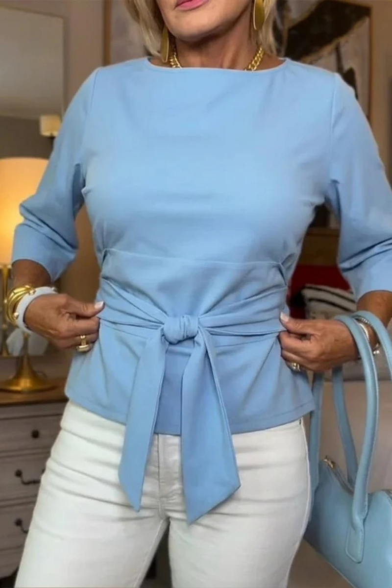 Dara |  Flattering Top With A Tie-Waist Detail
