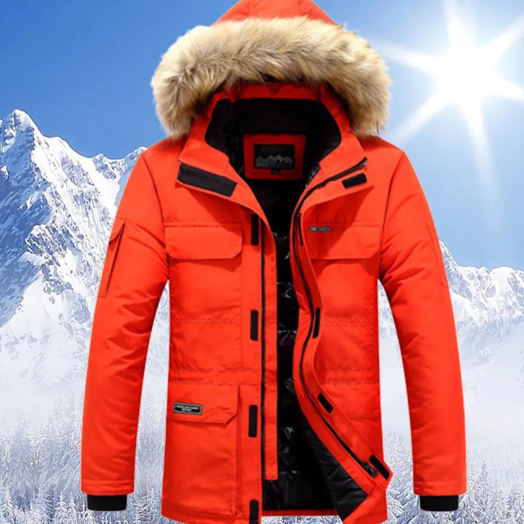 Jun	| Men's Stylish Winter Jacket with Hood and Warm Interior