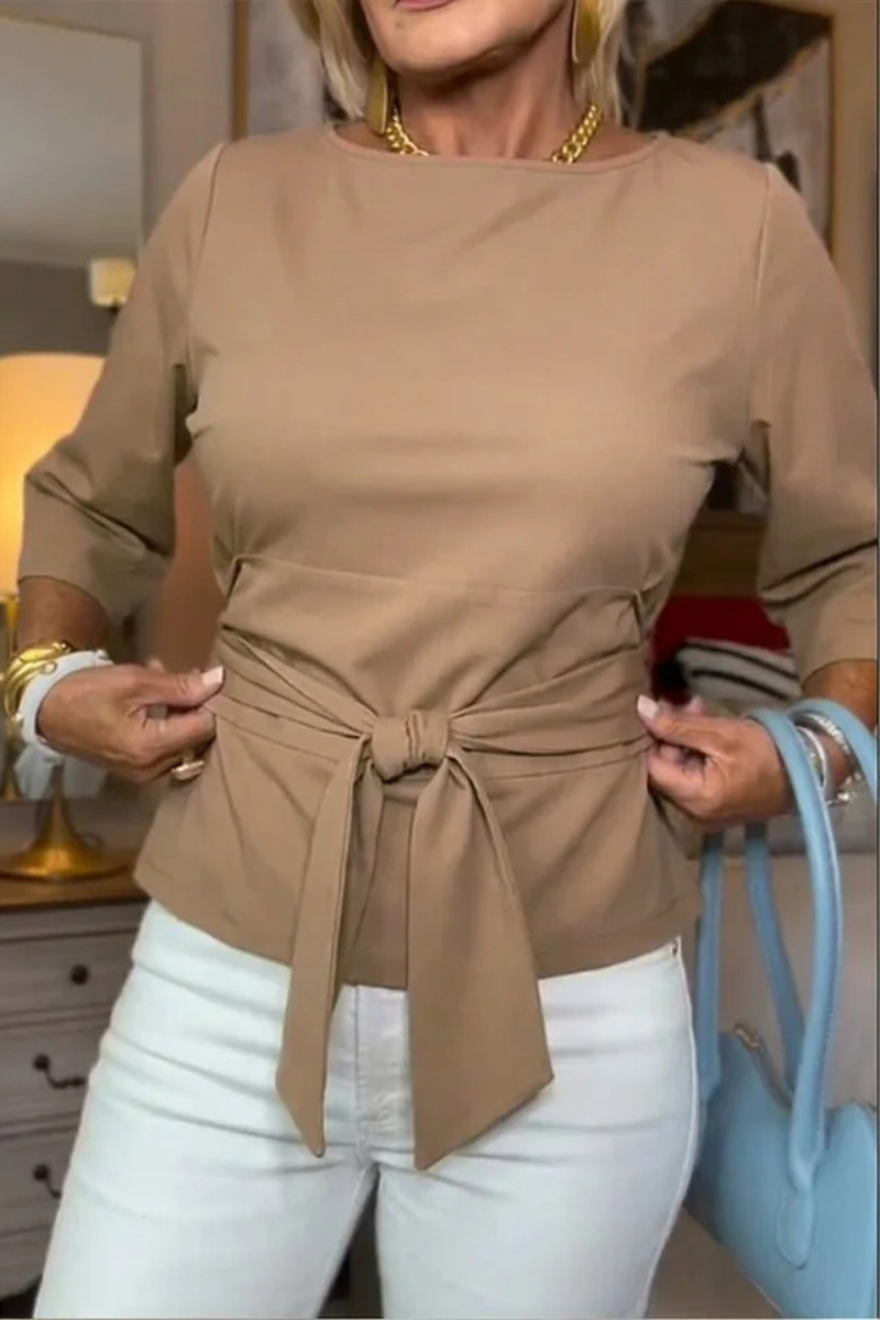 Dara |  Flattering Top With A Tie-Waist Detail