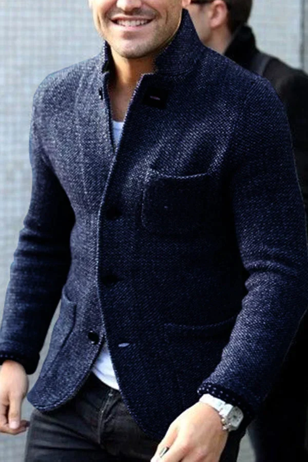Sullivan | Retro Knit Blazer with Timeless Appeal for Men