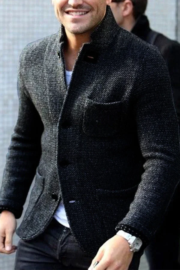 Sullivan | Retro Knit Blazer with Timeless Appeal for Men