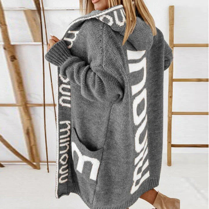 Soft Knit Hooded Cardigan for Women