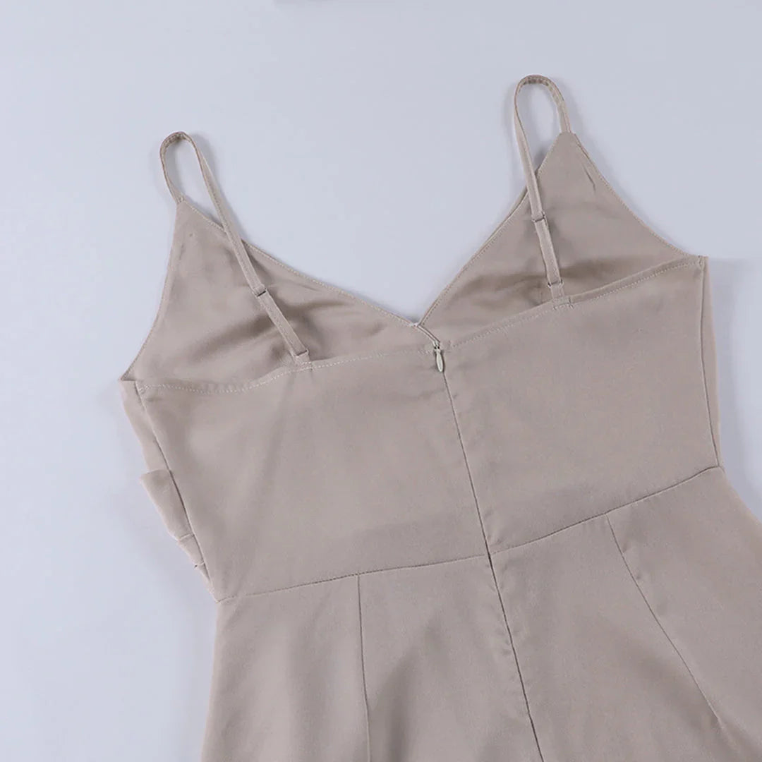 Harper - Sophisticated Maxi Dress with Side Slit for Women