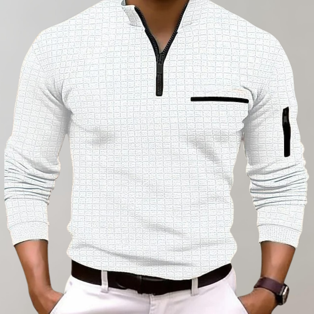 Beard | Long Sleeve Polo Shirt for Men