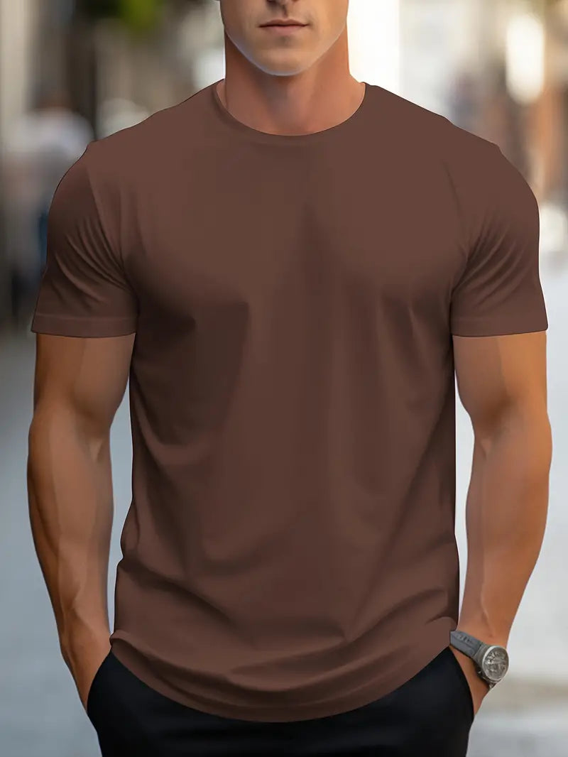 Serge | Classic Crew Neck T-Shirt for Men