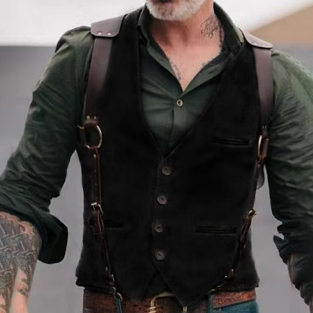 Jayceon | Retro Sleeveless Men's Tactical Vest with Padding