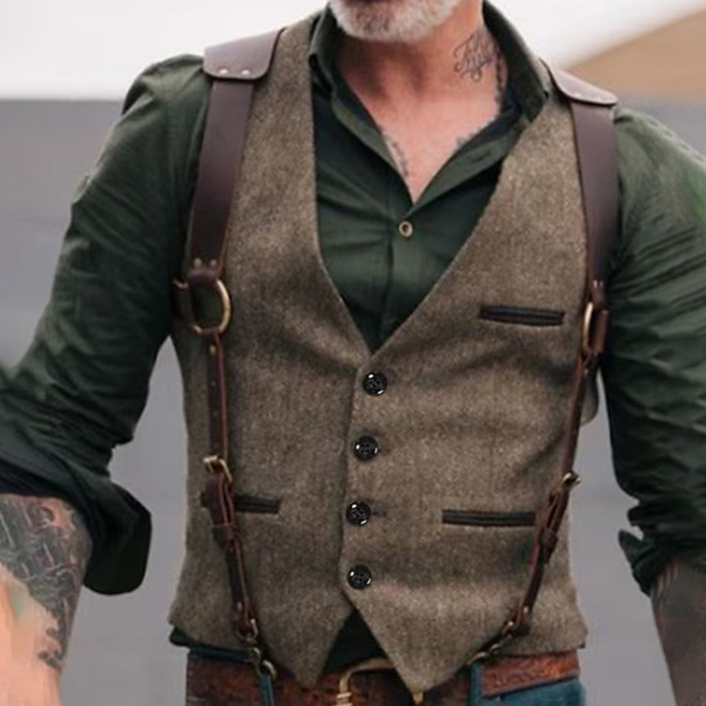 Jayceon | Retro Sleeveless Men's Tactical Vest with Padding
