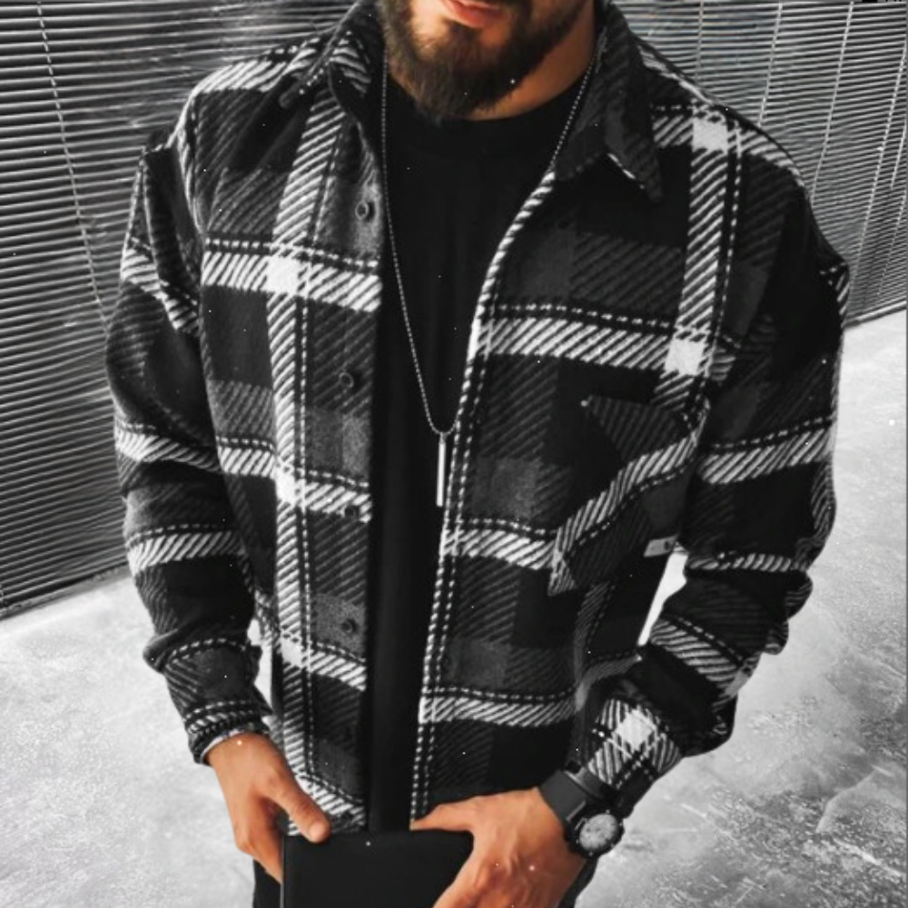 Aaryan | Warm Long-Sleeved Shirt for Men with Stylish Comfort