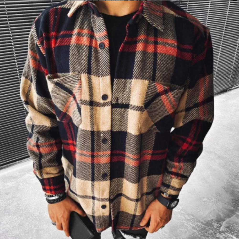 Aaryan | Warm Long-Sleeved Shirt for Men with Stylish Comfort