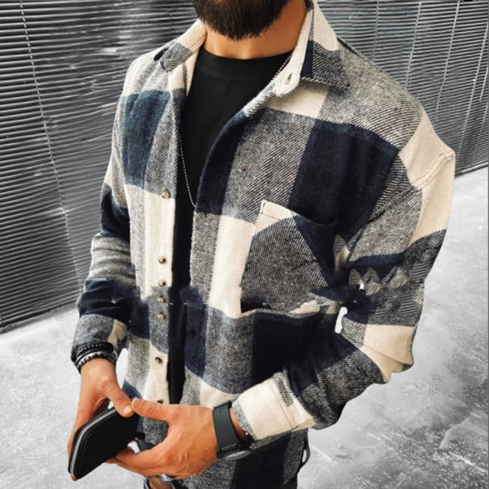 Aaryan | Warm Long-Sleeved Shirt for Men with Stylish Comfort