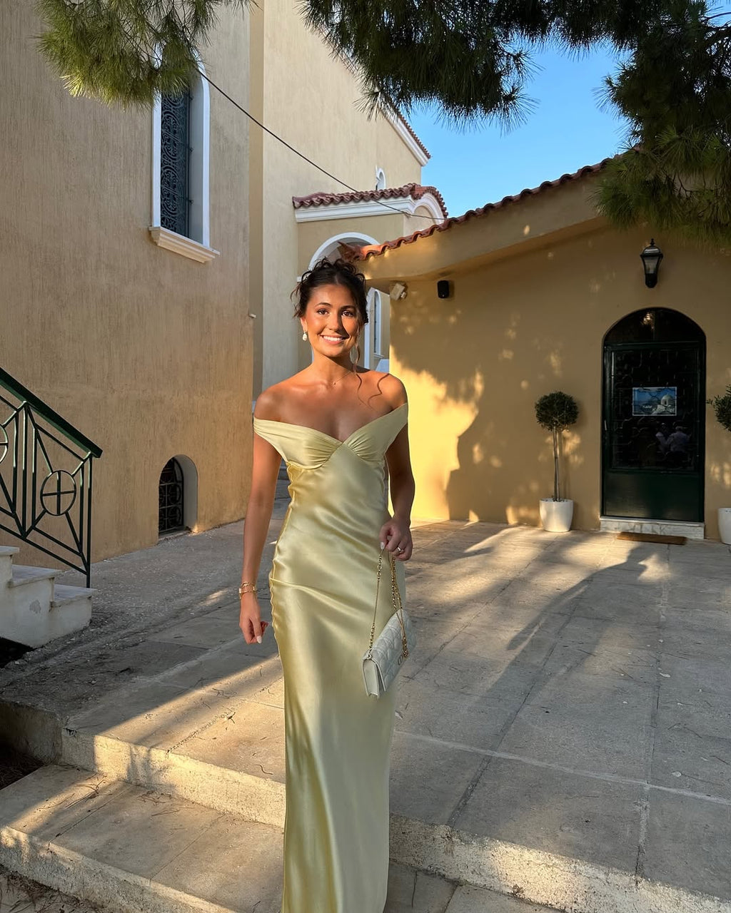 Faye | Satin Backless Maxi Dress for Women