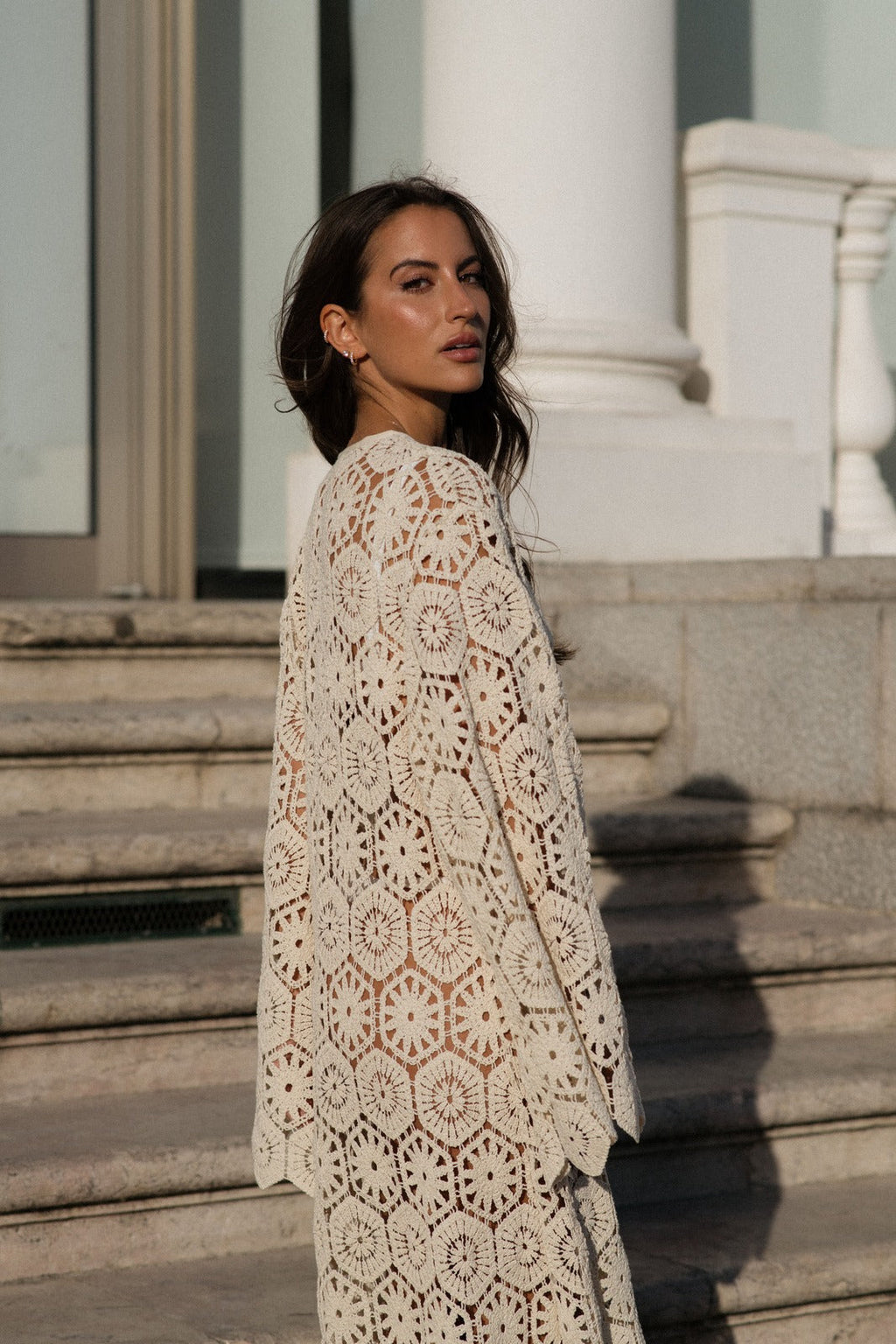Finley | Long Lace Dress With Elegant Floral Pattern for Women