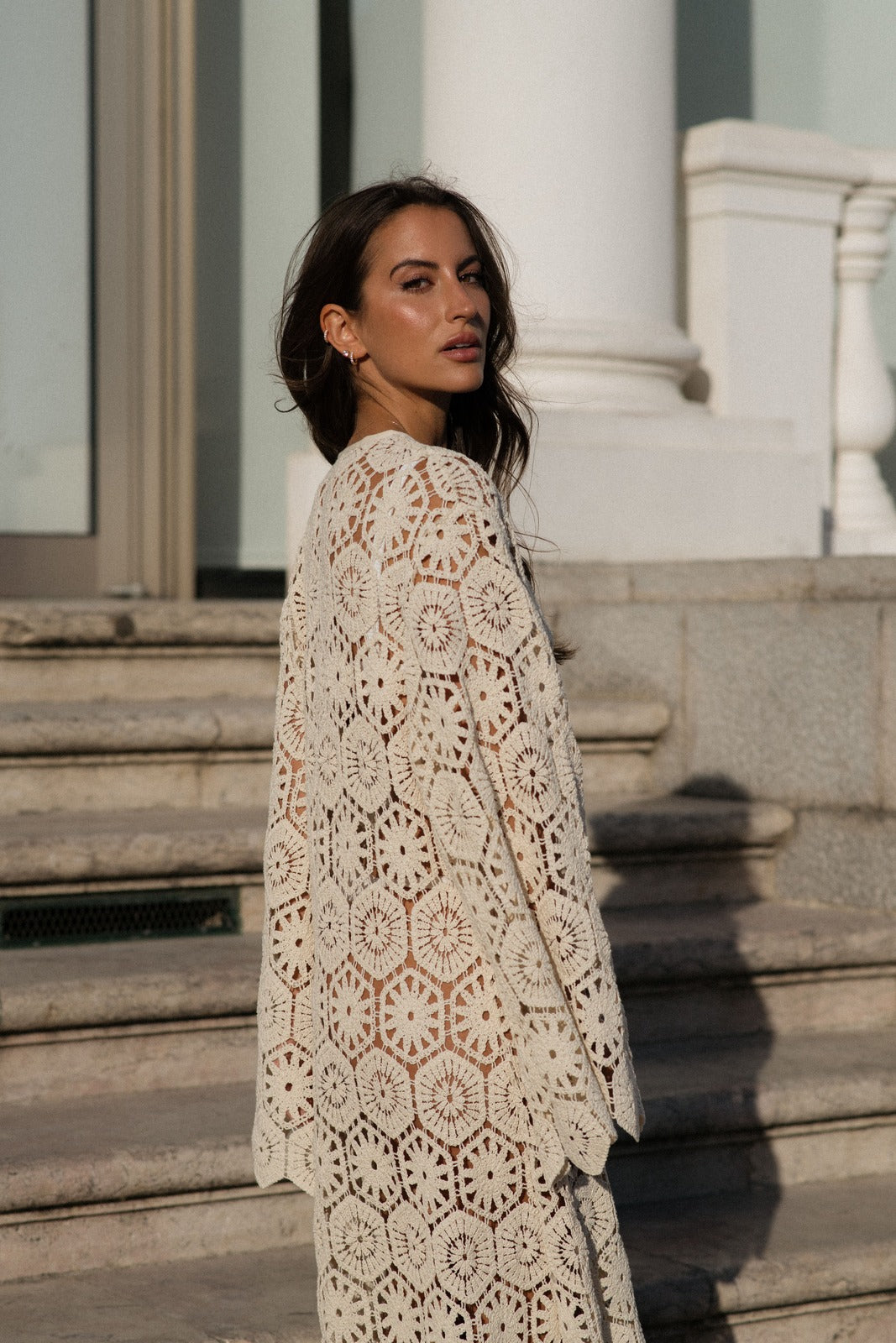 Finley | Long Lace Dress With Elegant Floral Pattern for Women