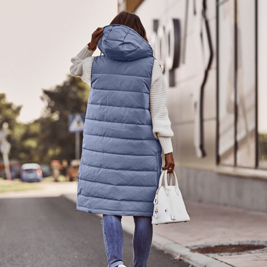 Adaline | Long Winter Vest for Women