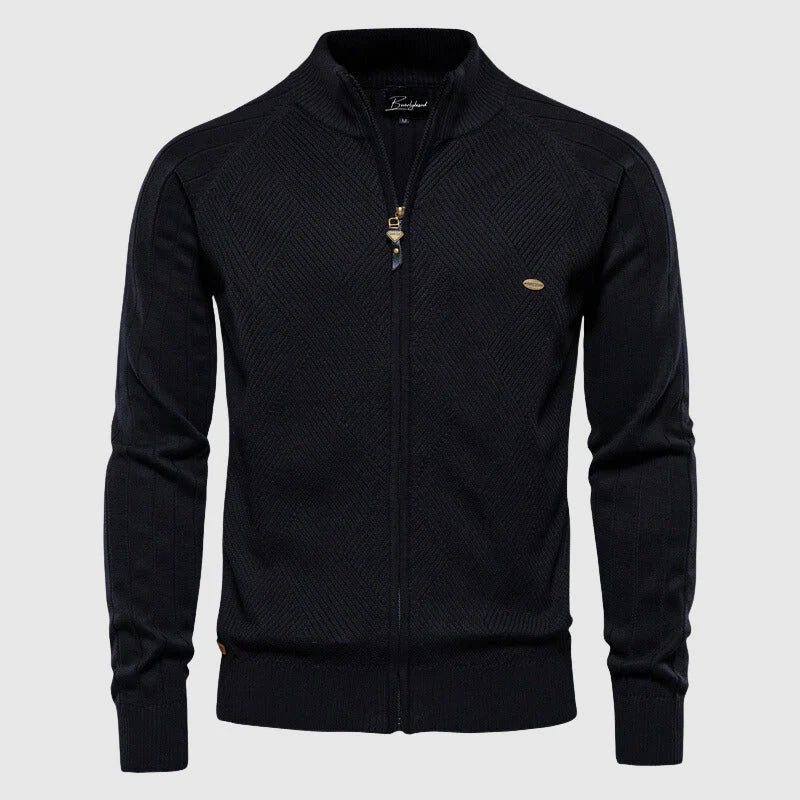 Lucas - Men’s Knitted Zip-Up Cardigan