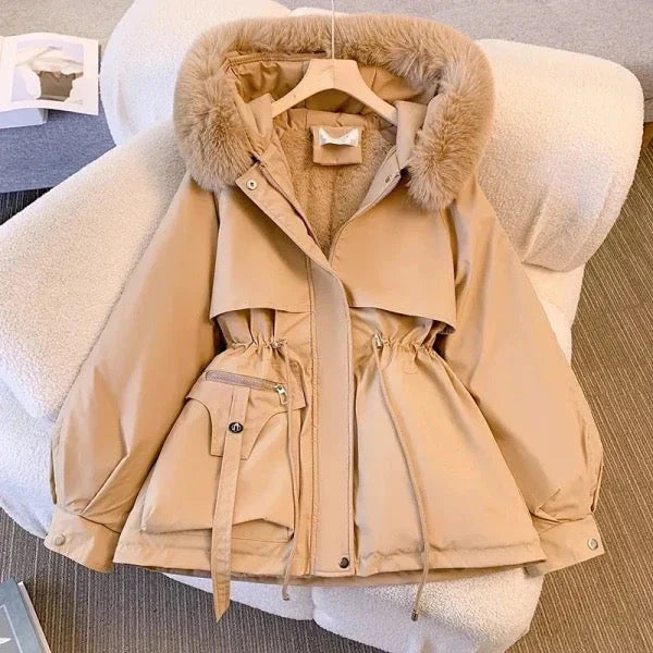 Isabella - Cozy Women’s Parka Jacket with Fur Hood