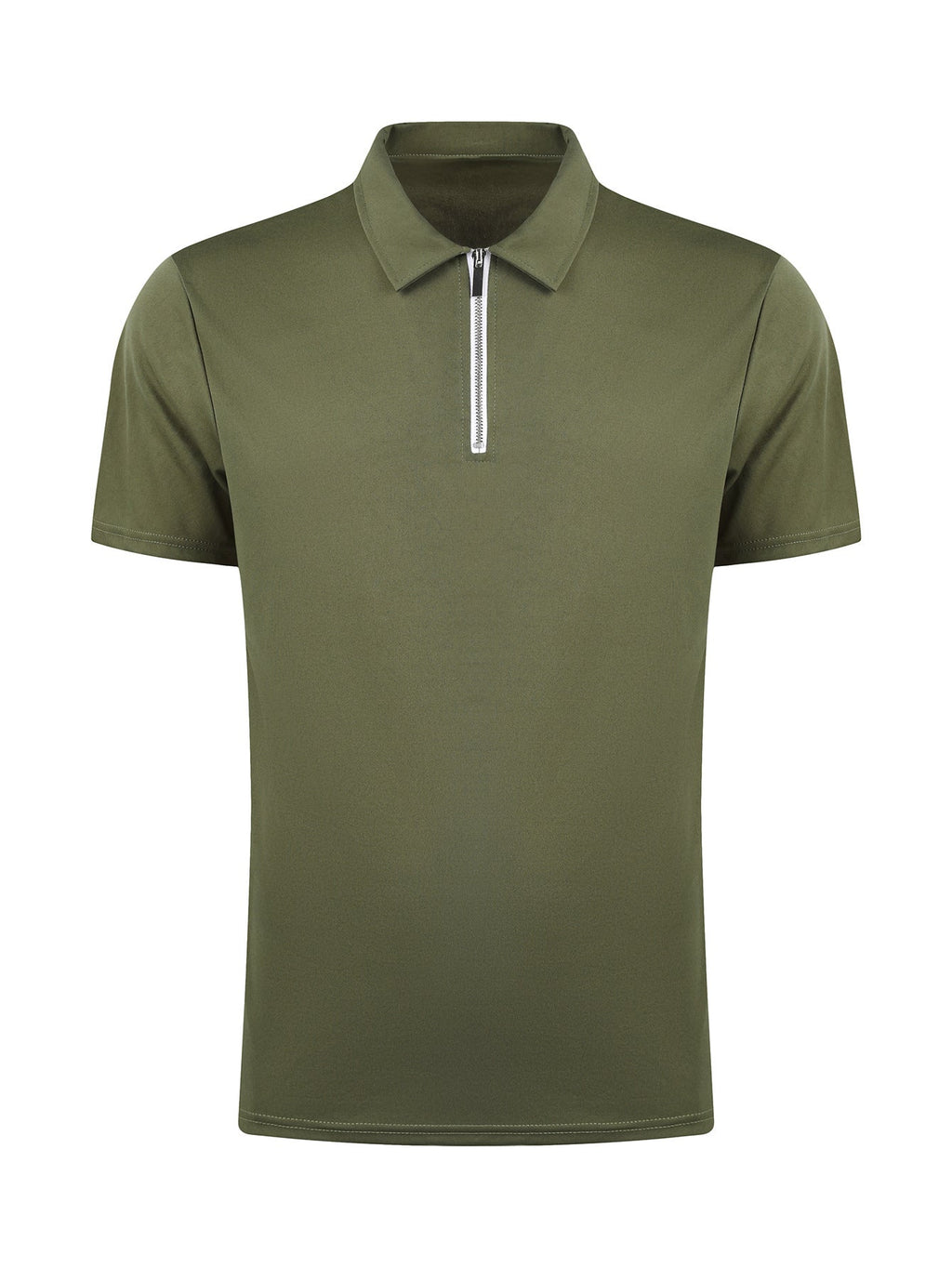 Men’s Zip-Up Polo Shirt