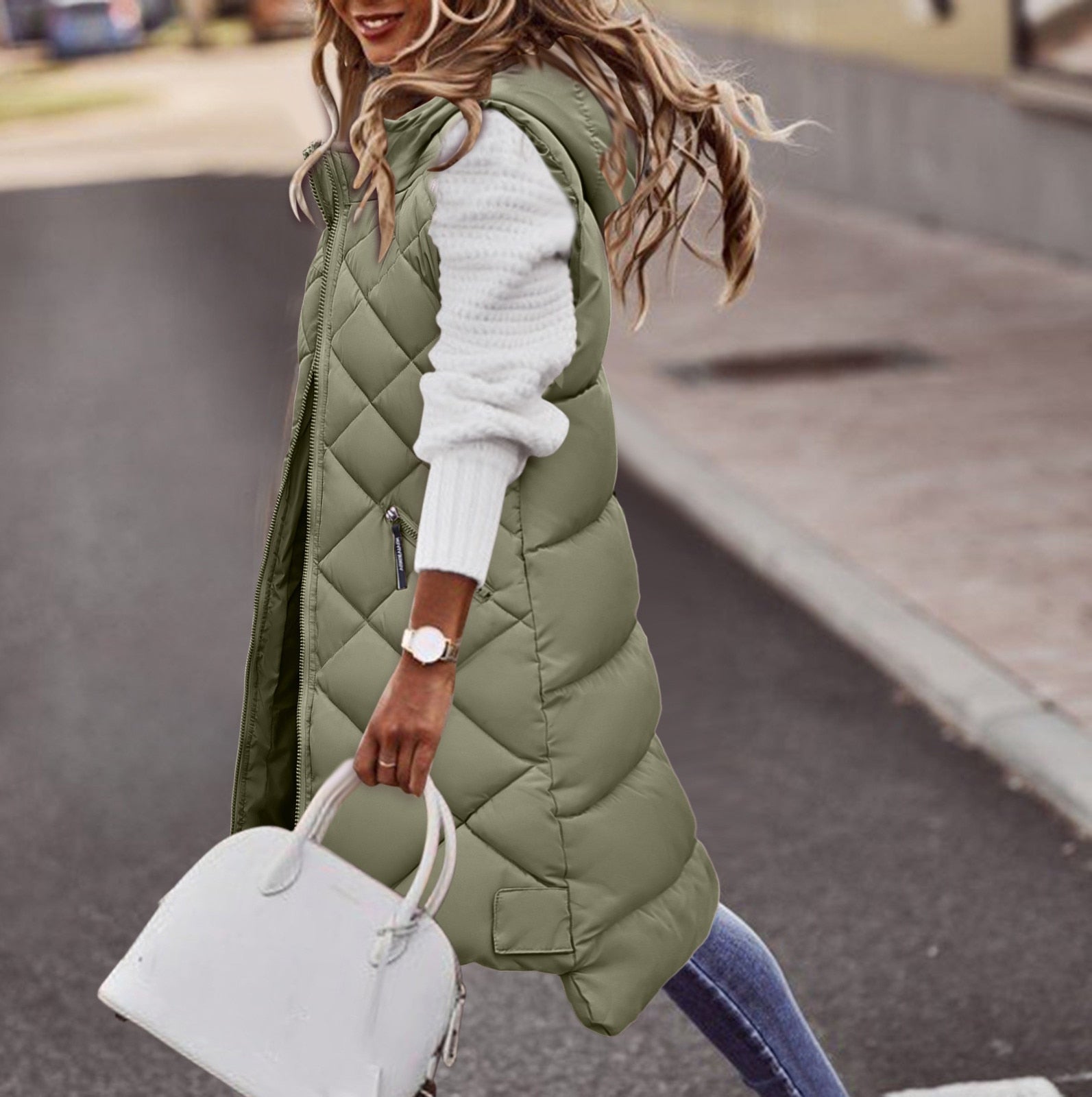 Lyraelle | Long Hooded Vest for Women
