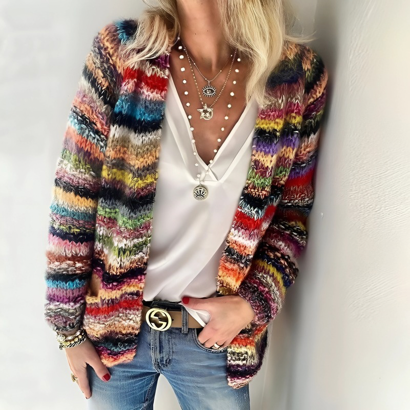 Women’s Multicolour Knitted Cardigan