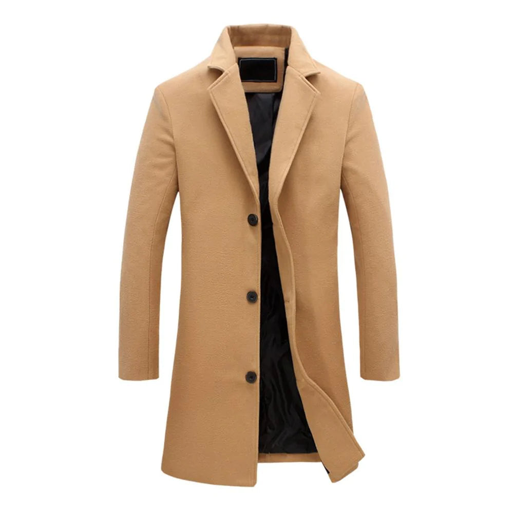 Agam | Elegant Long Winter Coat for Men