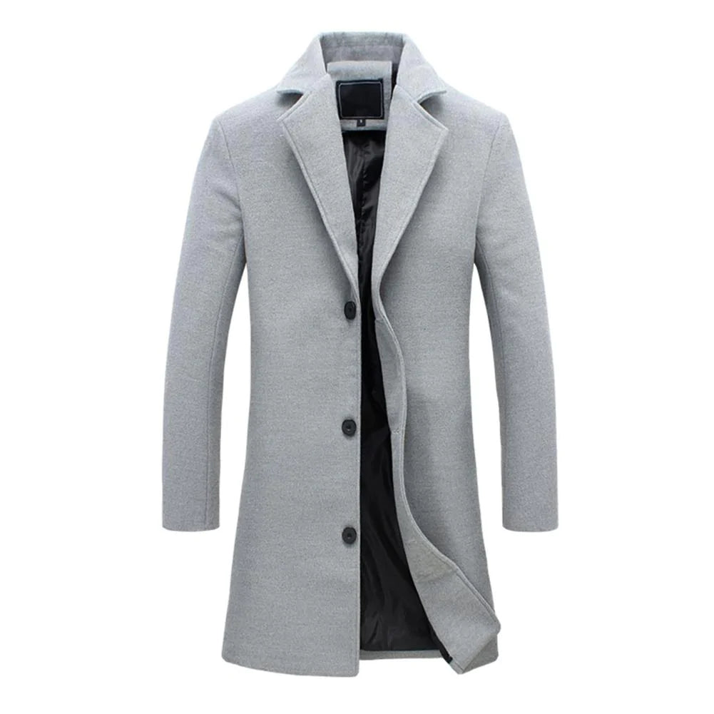 Agam | Elegant Long Winter Coat for Men