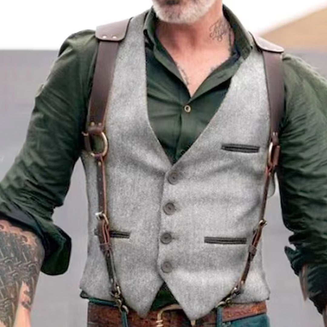 Jayceon | Retro Sleeveless Men's Tactical Vest with Padding