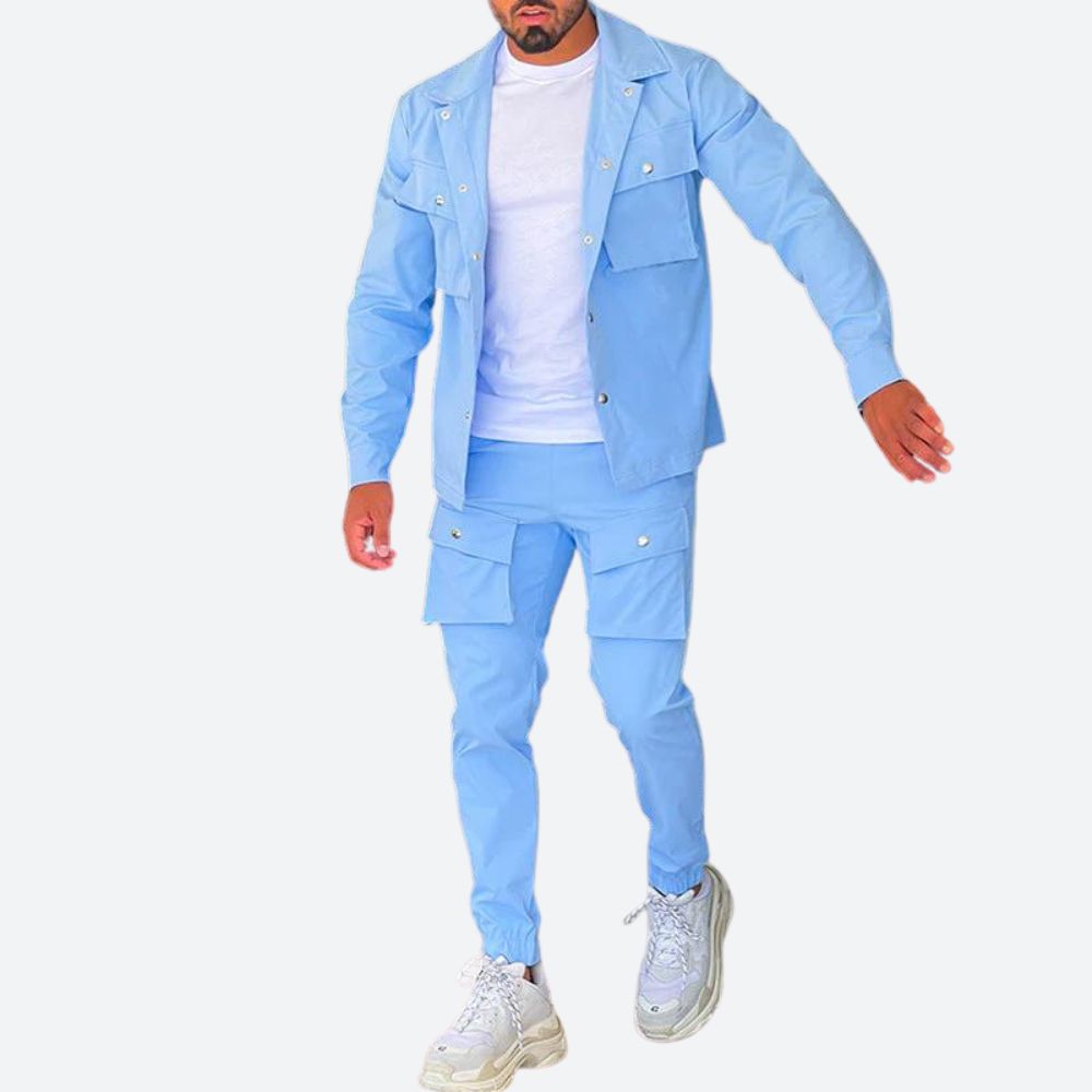 Merick | Stylish Two-Piece Cargo Set for Men
