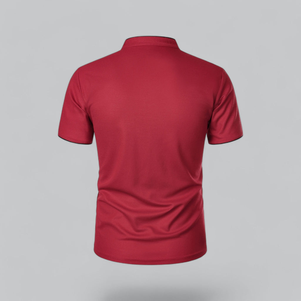 Cedric | Men’s Collarless Polo Shirt