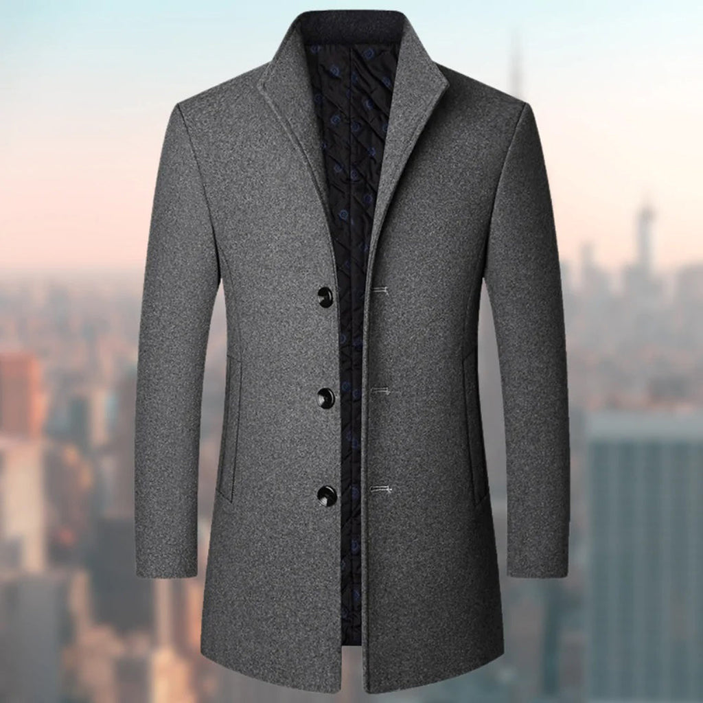 Nikolaos | Men's Long Formal Coat with Timeless Elegance