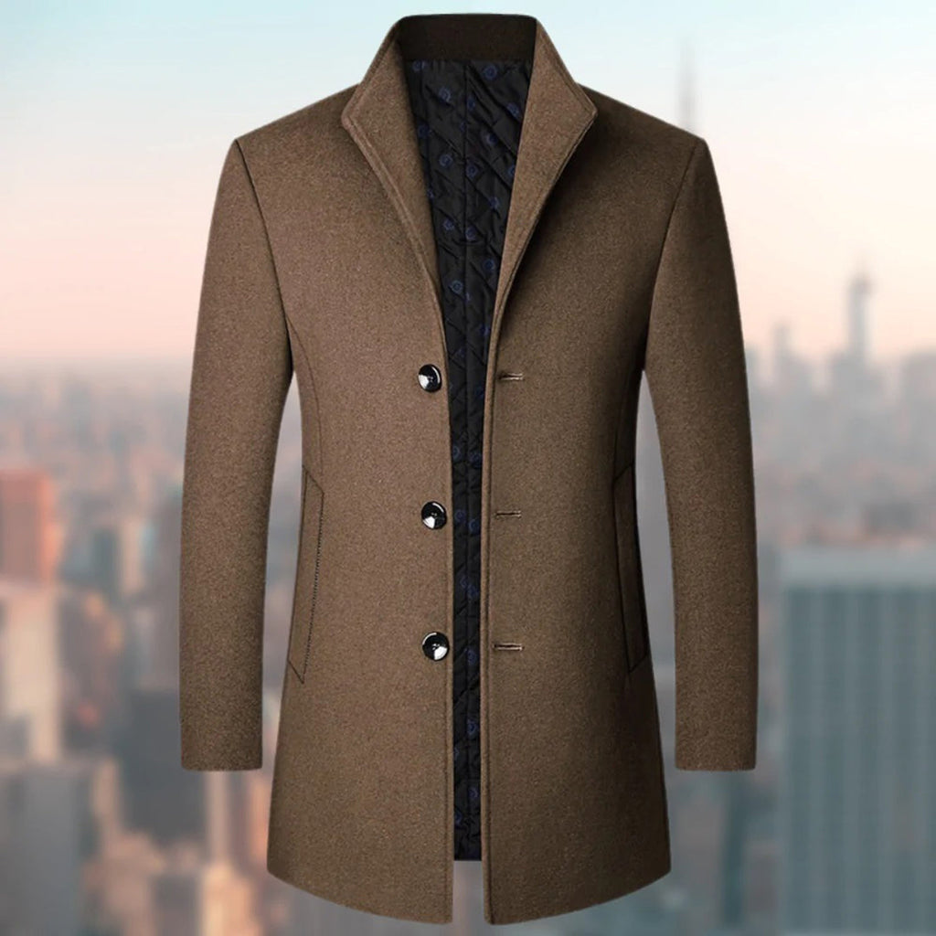 Nikolaos | Men's Long Formal Coat with Timeless Elegance