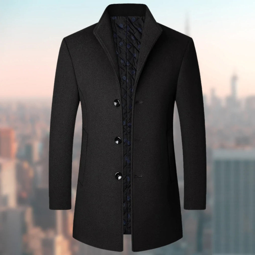 Nikolaos | Men's Long Formal Coat with Timeless Elegance