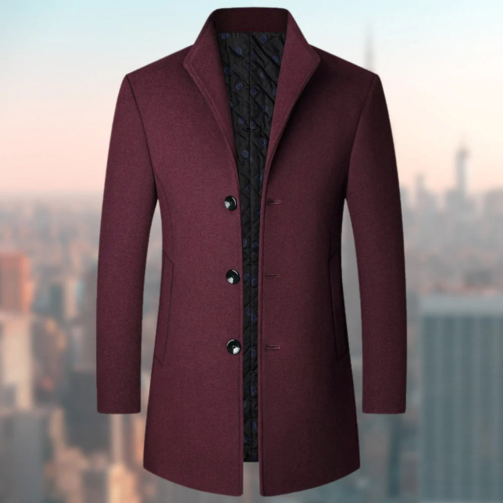 Nikolaos | Men's Long Formal Coat with Timeless Elegance