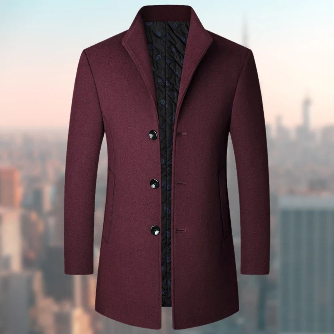 Nikolaos | Men's Long Formal Coat with Timeless Elegance