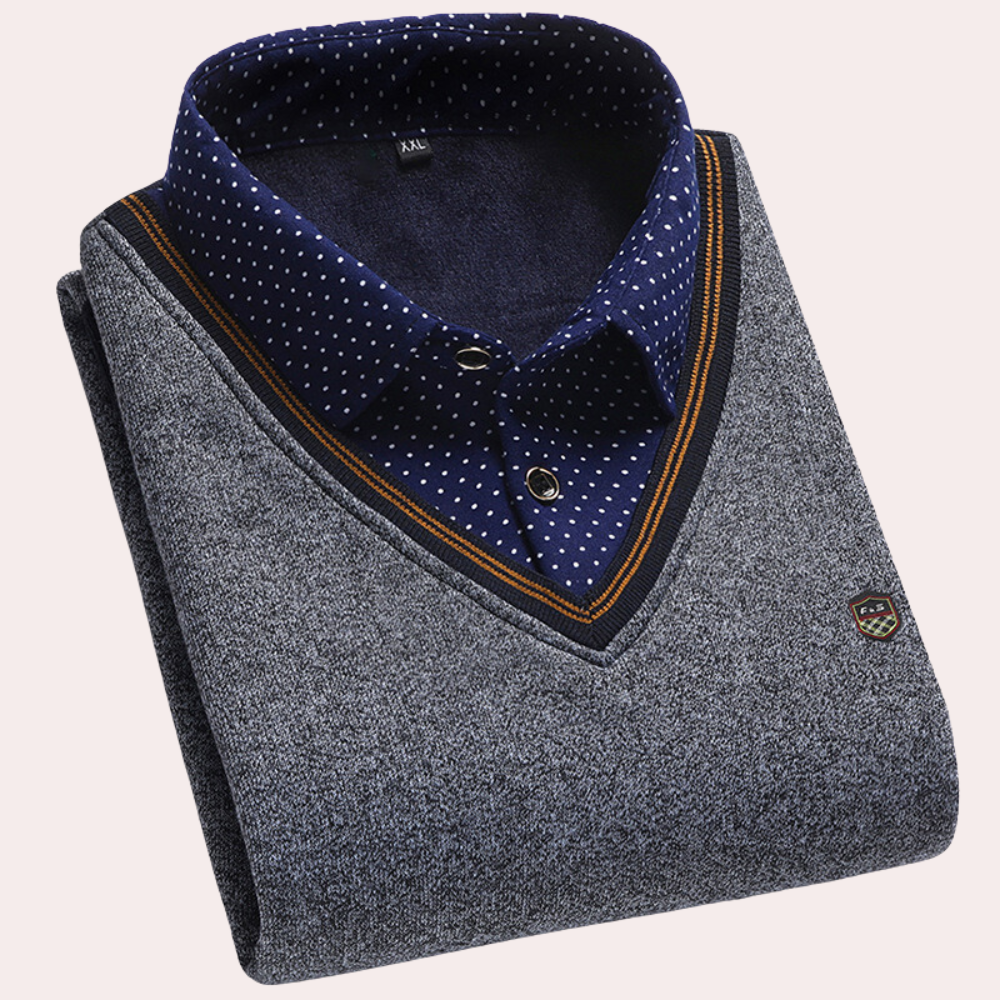 Paxton | Classic Shirt Collar Sweater for Men