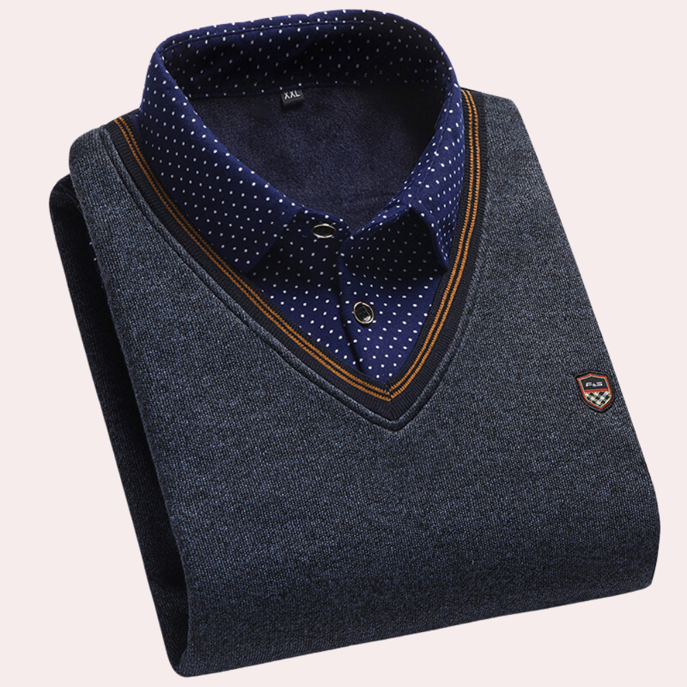 Paxton | Classic Shirt Collar Sweater for Men
