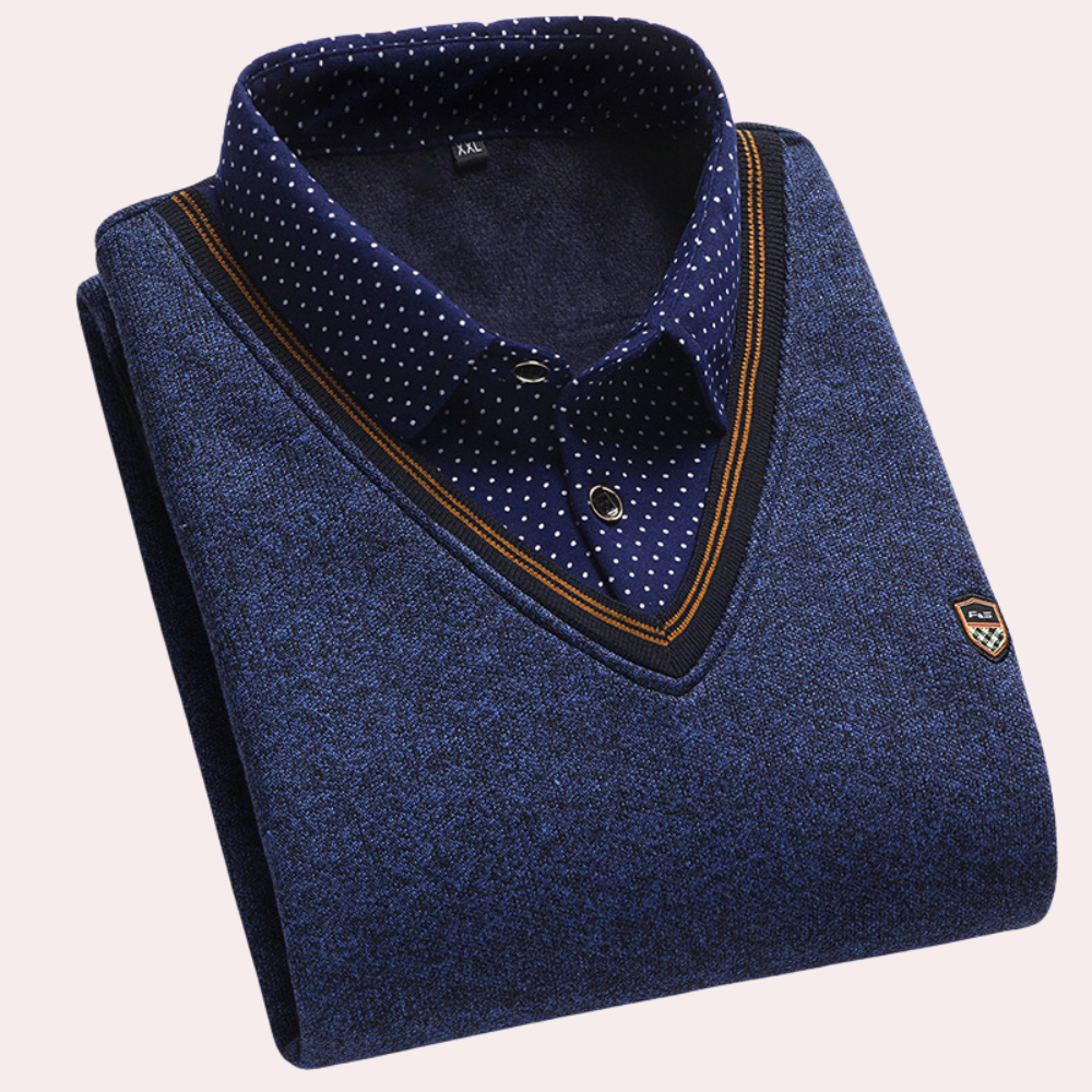 Paxton | Classic Shirt Collar Sweater for Men