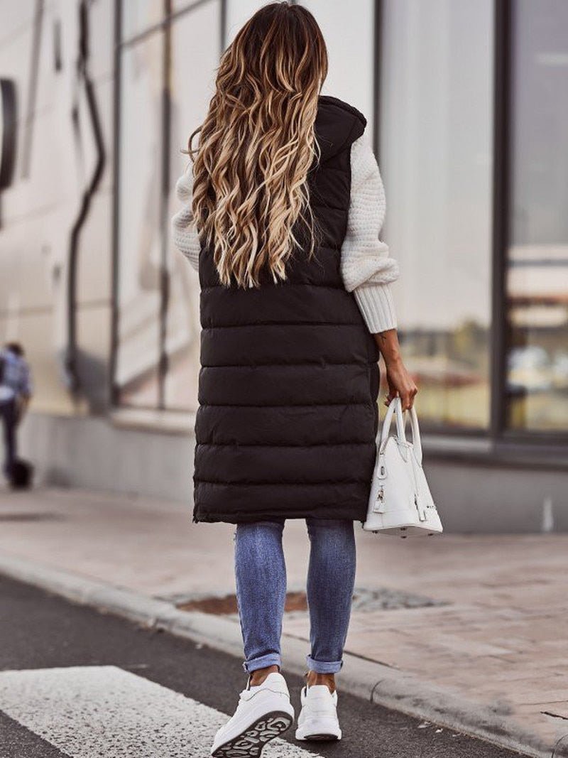 Adalind | Long Quilted Vest for Women