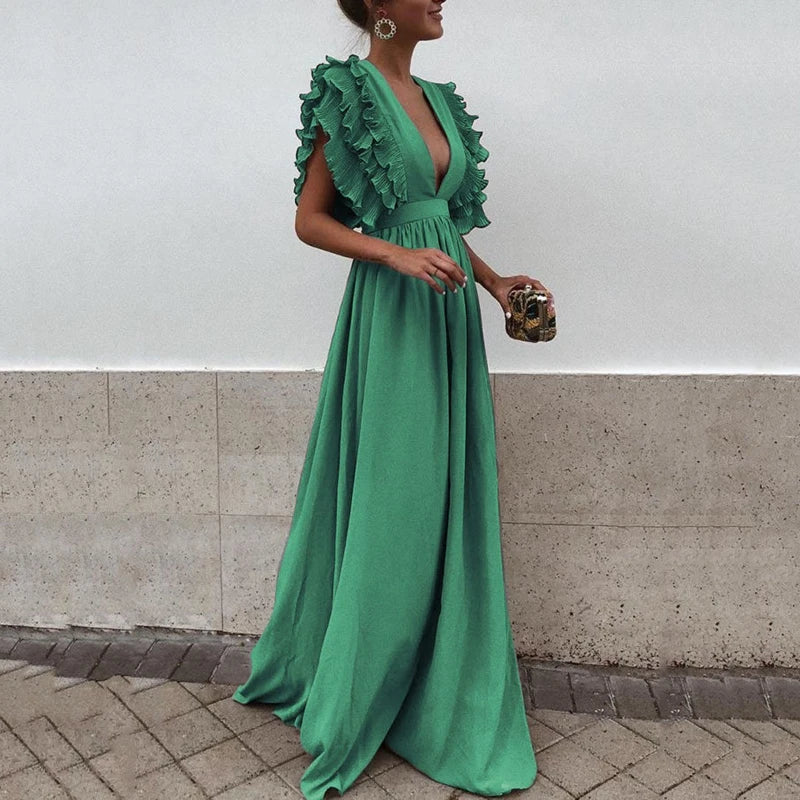 Karina  | Maxi Evening Dress in Long Silhouette for Women