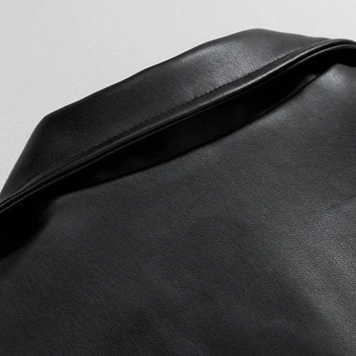 Gavin | Men’s Streetwear Oversized Leather  Bomber Jacket