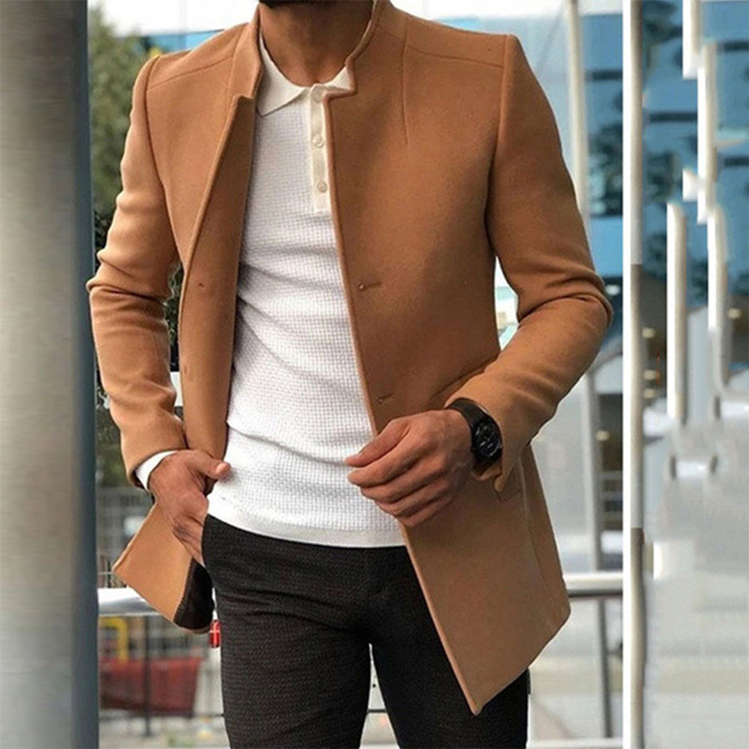 Sebastian | Long Formal Coat with Weatherproof Elegance for Men