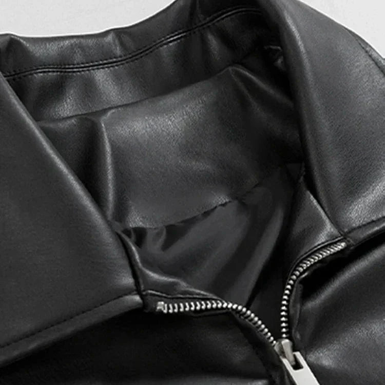 Gavin | Men’s Streetwear Oversized Leather  Bomber Jacket