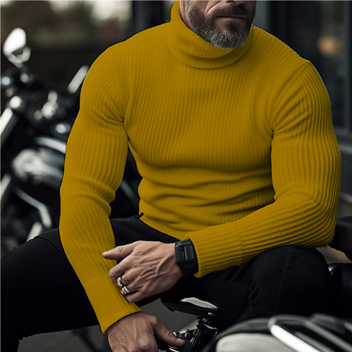 Abdullah | Men's Classic Turtleneck for Elegance and Warmth